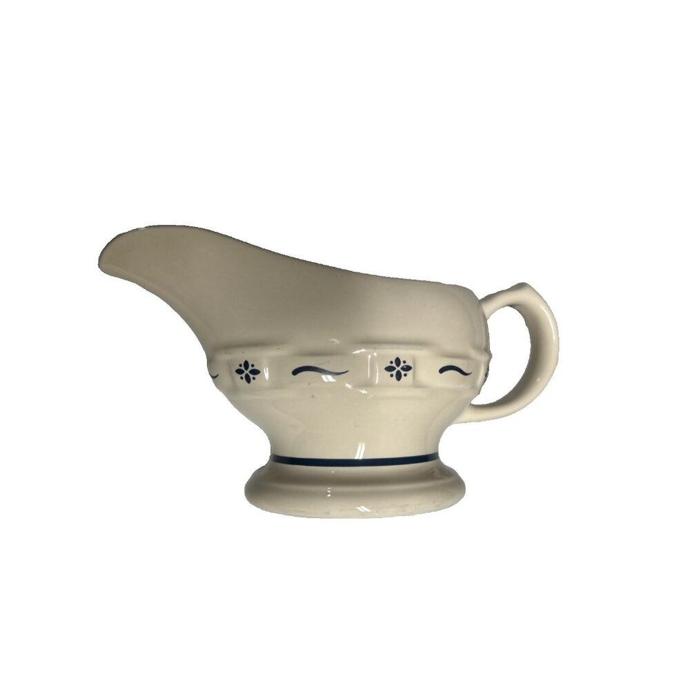 Longaberger Woven Traditions Blue Gravy Boat Sauce Serving - Picture 2 of 5